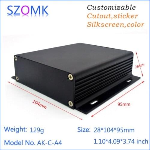 4 pieces aluminum electric box diy project enclosure 28x104x85mm aluminium box enclosures for electronics electronics enclosure