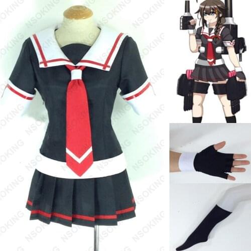 Anime Kantai Collection Shigure Cosplay Costume Custom-made