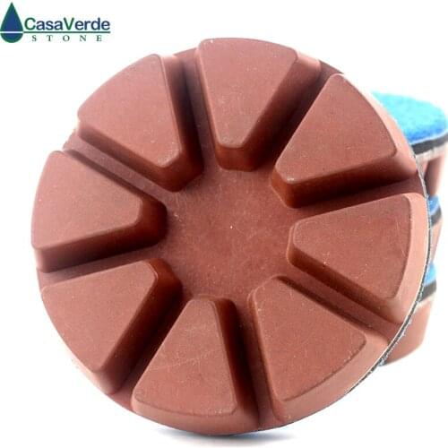 Grit 30# 3 inch 80mm copper bond diamond floor polishing pads for polishing granite concrete marble floor