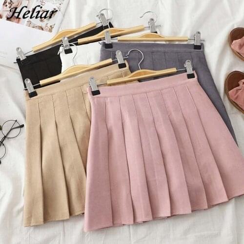 Heliar Pleated Skirt Fashion Wool Bodycon Skirt High Waist Sexy Night Club Skirt 2020 Autumn Casual Women Mini Skirt For women