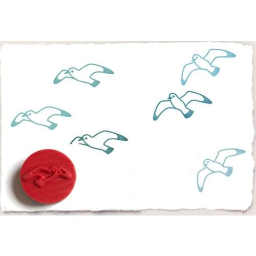 MEET HUANG Ocean seagull decoration stamp cling rubber stamps for scrapbooking stationery DIY craft standard stamp