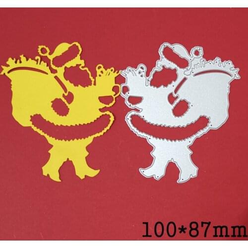 Metal Cutting Dies Santa Claus Carry Gift Bag Crafts Die Stencil For DIY Christmas Scrapbooking Paper Cards Decorative Die