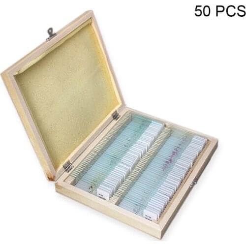Microscope Slides Prepared Kids Students Biology Specimen Lab Sample w/ Insects Plants Science Learning Home School