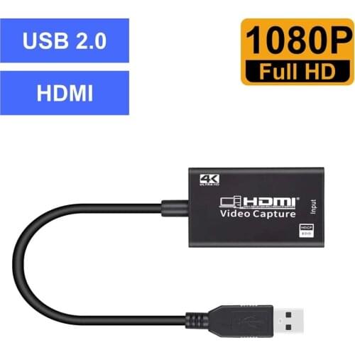 Mini HD 1080P HDMI To USB 3.0 4K Video Capture Card Game Recording Box For Computer Youtube OBS Etc. Live Streaming Broadcast