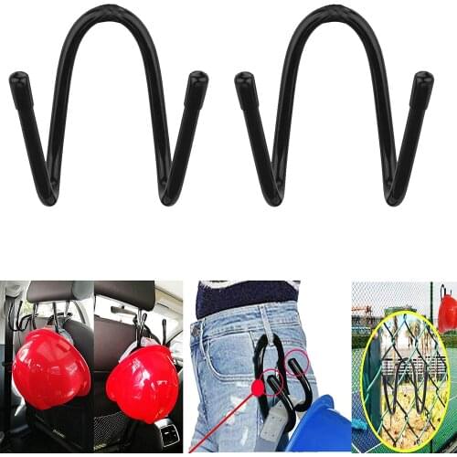 Upgraded - Adjustable Flexible Over The Car Seat Hard Hat Rack Holder - Portable Helmet Hanger Rack Hook for Coats, Hats, Caps