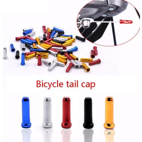 Line Tail Brake Bicycle Gear Speed Cover Cap Aluminum Derailleur Alloy Color Bicycle Handlebar Ends Bike Parts Bicycle Tools#50