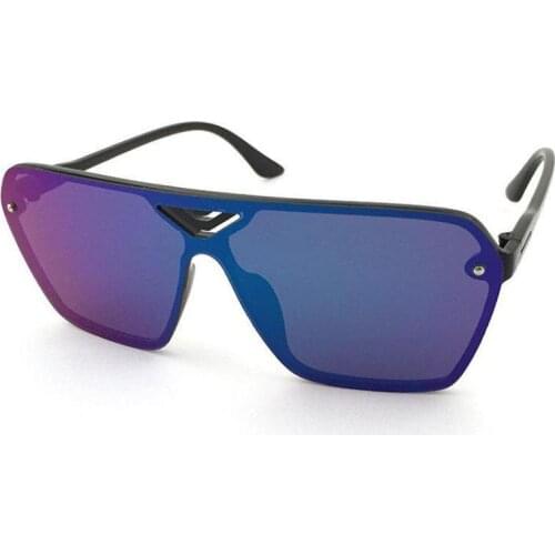 Men And Women Star with the Same Paragraph Bright Sunglasses Reflective Siamese Glasses Avant-garde Personality Frog Mirror