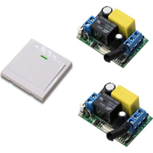 AC 220V Remote Control Switch Mini Relay Receiver + 86 Wall Pannel Transmitter Ceiling Lamp Light LED Switch 315Mhz/433Mhz