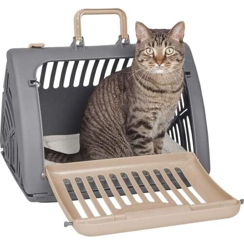 Dog Carrier Foldable Travel Cat Carrier Front Door Plastic Collapsible Carrier Collection Pet Cage