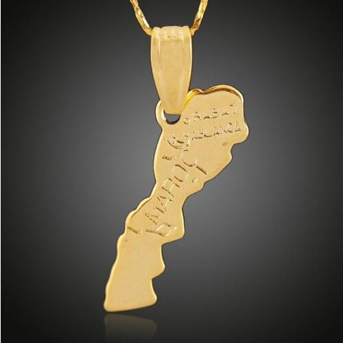 BUDROVKY Moroccan Map Pendant Female 18K Gold-Plated Copper Ornament World Map Ornament Product Dropshipping