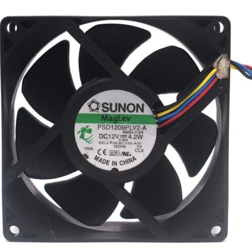 PSD1209PLV2-A 9cm 90mm 12V 4.2W 9232 Hydraulic bearing server cooling fan High- quality 92*92*32mm