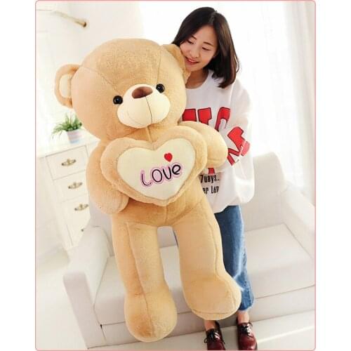 Studded plush toy large 110cm love bear plush toy teddy bear soft doll, birthday gift h0277