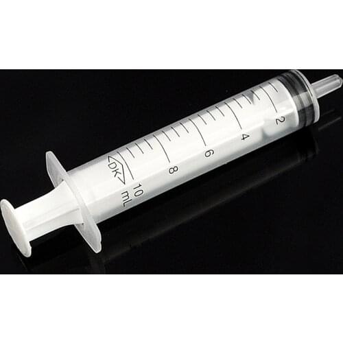5Pcs 10mL Disposable Sampler Plastic Syringe Cubs Measuring Nutrient Hydroponic epoxy resin syringe With Cover Measuring