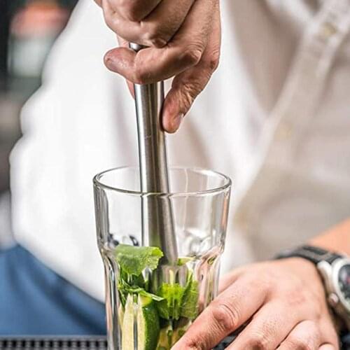 Cocktail Muddle Steel Bar Mixer Ice Crushing Tools DIY Drink Fruit Mojito Cocktail Muddlers Crusher Barware Bar Tool