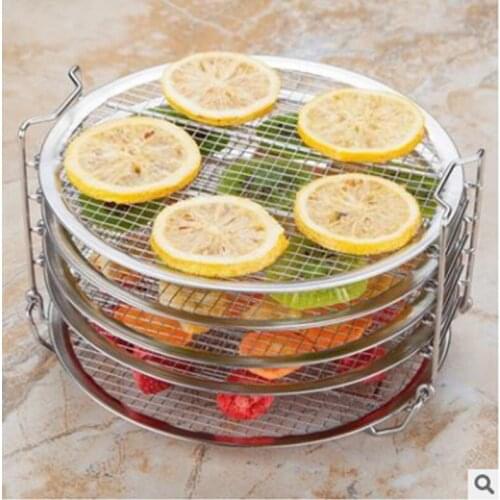 304 Food Grade Stainless Steel Dehydrator Racks, Five Stackable Layer with Feet for Ninja Foodi 6.5qt and 8qt Air Fryer