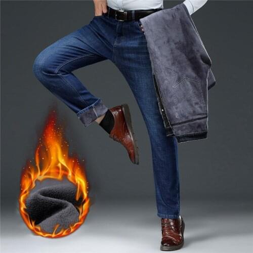 Мужские джинсы на флисе TACE&SHARK China At AliExpress