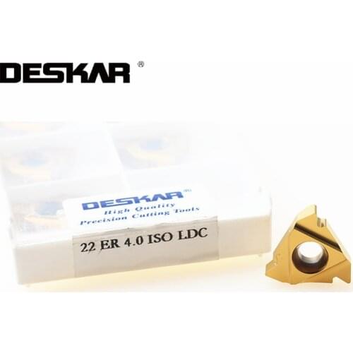 10PCS 22ER 22IR 3.5ISO 4.0ISO 4.5ISO 5.0ISO 5.5ISO 6.0ISO LDC carbide Insert Threading turning tool CNC lathe cutter For Steel