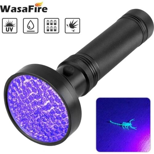 High Quality UV Flashlight 100LED 395nM UV Light Torch Lamp Safety UV Ultraviolet Detection Money Pet Dog Cat Urine Inspection