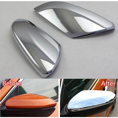 YAQUICKA 2Pcs/set Chrome ABS Car Exterior Rearview Mirror Cover Trim Styling For Honda Civic 10th 2016 2017 Car-covers Accessory