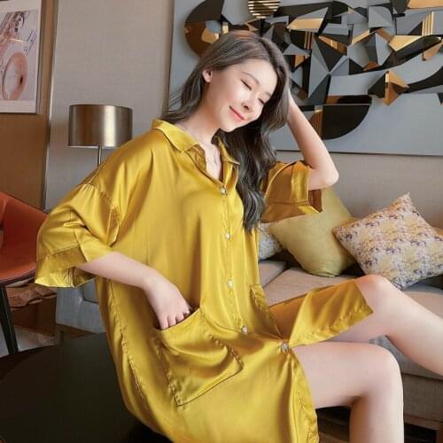 Youhottest Women Sexy Silk Satin Robe Lingerie Night Wear Bathrobe SleepShirt