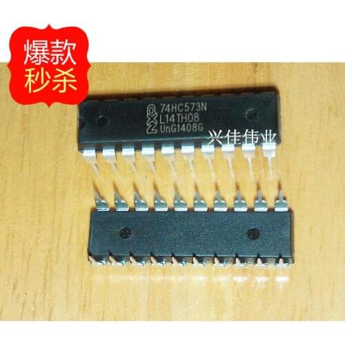 10PCS New 74HC573 74HC573N SN74HC573N DIP-20 eight tri-state output trigger