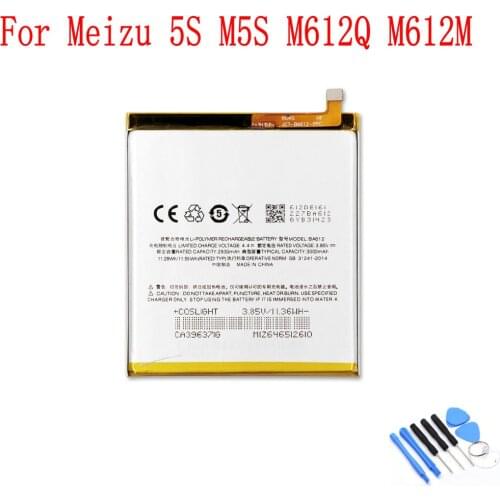 100% NEW Original BA612 3000mAh battery For Meizu 5S M5S M612Q M612M Mobile phone