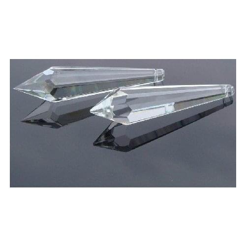 100pcs CLEAR 38MM CHANDELIER GLASS CRYSTALS LAMP PRISMS PARTSDROPS Glass Crystal Fancy