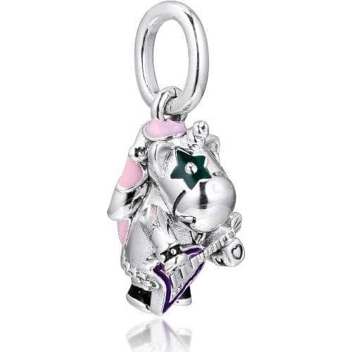2019 Punk Band Unicorn Pendant Silver Charms For Jewelry Making Mixed Enamel Music Charms for Bracelets Women Silver 925 Jewelry