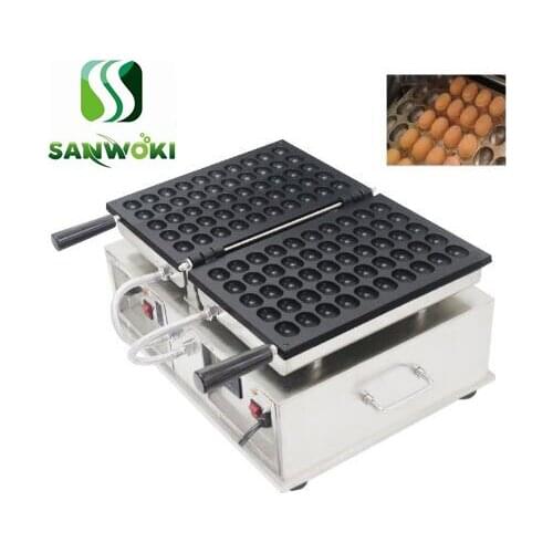 50 PCS/Plate Egg Waffle Maker Machine Egg cake baker Egg granule making machine Bubble Waffle Baker spherical waffle oven
