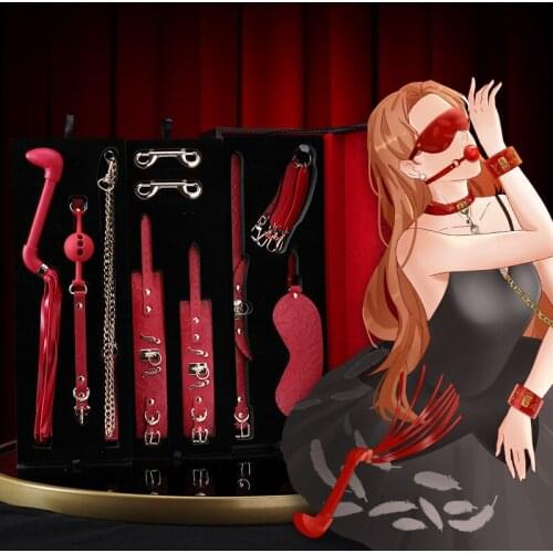 BDSM Bondage Harness Restraint Fetish Slave Handcuffs Ankle Cuffs Adult Games Erotic Sex Toys For Woman Couples