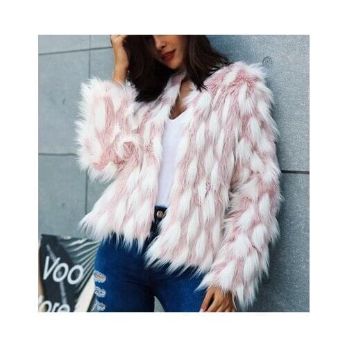 Top brand New Free Women Shipping Fashion Faux Fur Coat MT0922 high quality