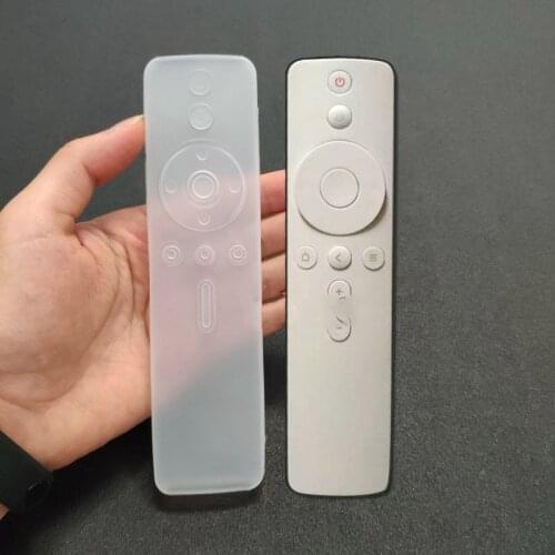Transparent Silicone Remote Control Cover for Xiaomi TV 4A Box Anti-Slip Remote Control Case Holder Dust-proof Protective Cover