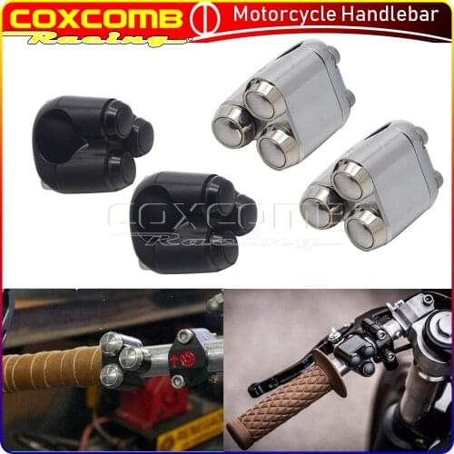 Motorcycle 22/25mm Handlebar Mount Switch Button Headlight FogLight Start Push Switches For Harley Sportster XL 883 1200 Dyna