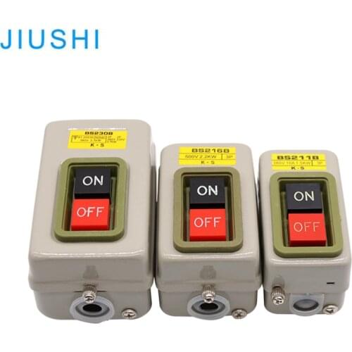 S230B 216B 211B power push button switch 500V 3P 7.5KW control box for equipment