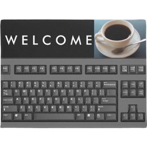 Computer Keyboard Doormat Home Decoration Entry Non-slip Door Mat Rubber Washable Floor mat