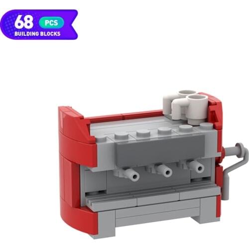 MOC Creativity Kitchen Beverage Coffee Machine Console Building Block Model Mini Blocks Kids Toys DIY Brick Parts Best Gift