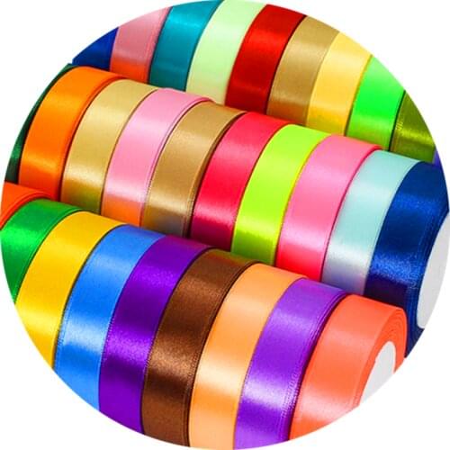 5 Yards 6/10/15/20/25mm Silk Satin Ribbons Gift Wrapping Decoration Christmas Ribbons DIY Handmade Supplies Ribbon