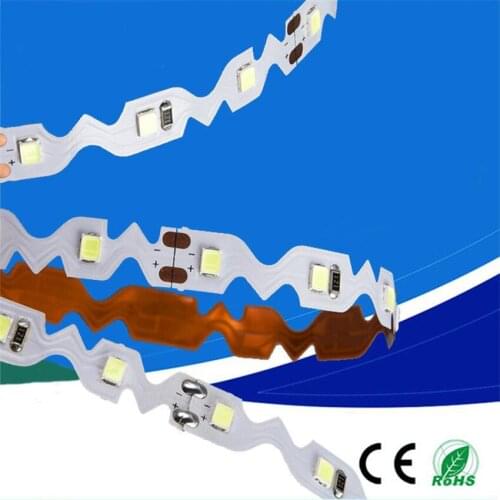 Free Bending hot selling S Shape LED Strip SMD2835 60leds DC12V Flexible LED Light 3000k 4000k 6000k