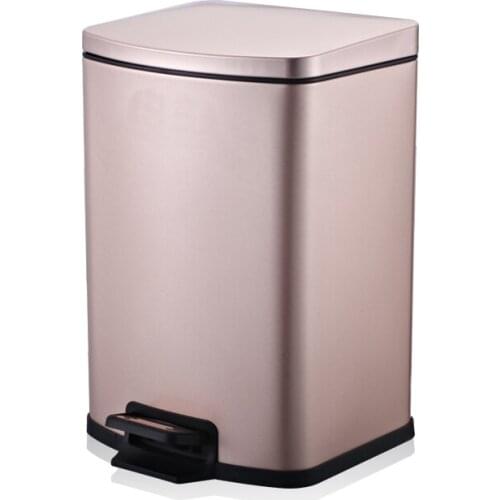 Bathroom Garbage Home Trash Can Creative Toilet Recycling Waste Large Retractable Trash Rectangular Metal Prullenbak Home Eg50lj