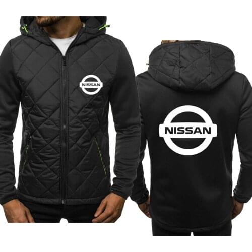 Mens Hoodie Clothing Nissan Car Logo Print fashion Casual Hip Hop Harajuku Fashion cotton Harajuku Mens Zip Jacket clothing