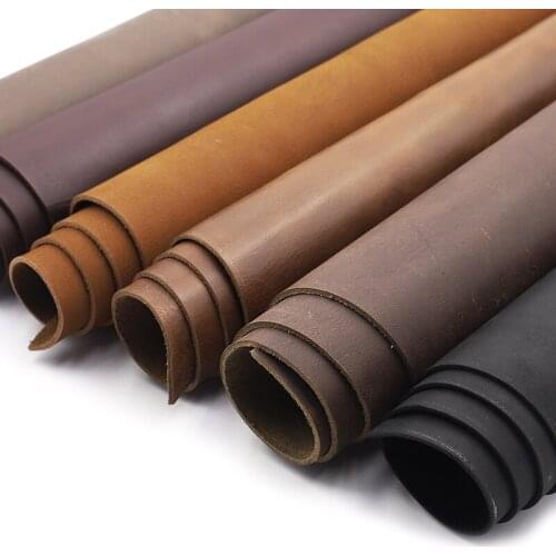 Genuine Leather Crazy Horse Leather DIY Belt Wallet Handbag Shoes First Layer Leather Grain Leather DIY Leather Craft Materials