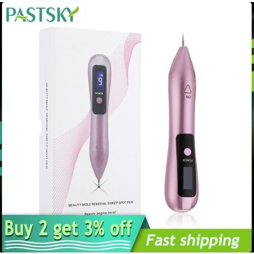 9 Levels LCD Plasma Pen LED Lighting Laser Tattoo Mole Removal Machine Home Face Skin Care Tag Freckle Wart Dark Spot Remover