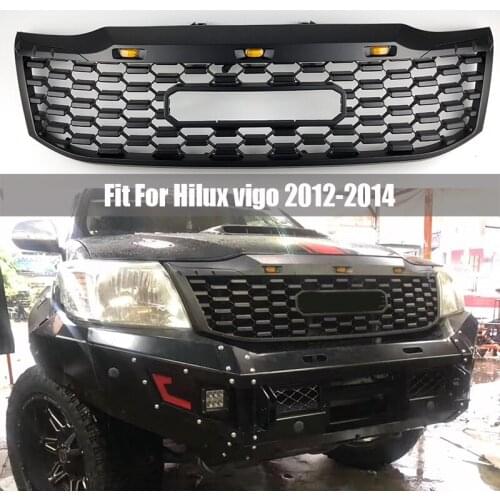 FIT FOR HILUX VIGO 2012-2014 MESH MASK RACING GRILLE GRILLS PICKUP CAR AUTO EXTERIOR PART