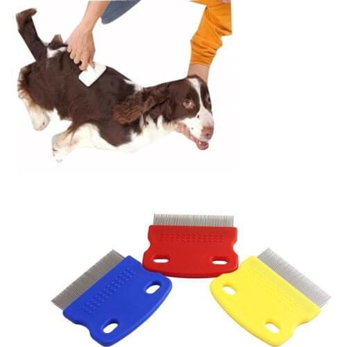 Pet Hair Comb Cat Dog Puppy Grooming Steel Small Fine Toothed Pet Flea Comb New Professional Factory price DropShipping#15