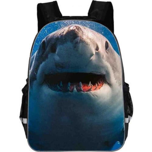 3D Shark Children Backpack Funny Animal For Teenagers Boys Girls Toddler Kid School Book Bags Men Women Mochila Bolsa