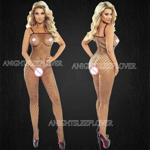 Porn Sexy Bodystocking Women Sex Erotic Lingerie Bodysuit Underwear Hot babydoll Costumes Open Crotch Plus Size
