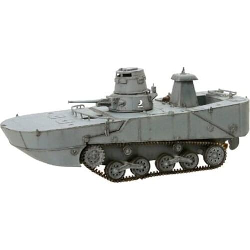 1/72 World War II Japanese Mitsubishi Type 2 Tank Amphibious Tank Early Type Kwajalein Island Military War Weapon Toy Model