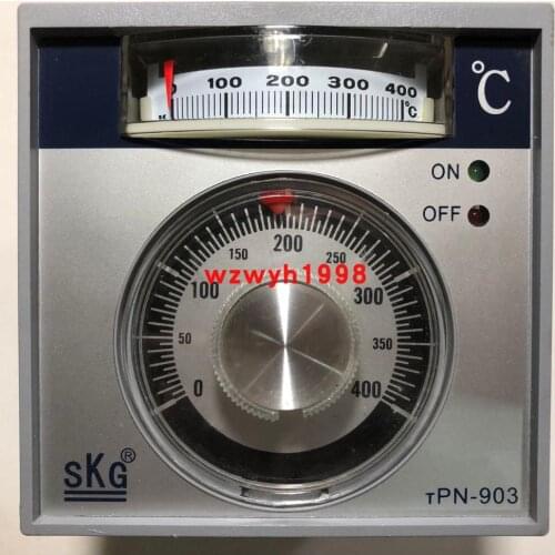 Taiwan SKG high precision pointer temperature controller SKG TPN903 oven temperature controller TPN-903 0-300 ℃ 400 ℃ 220V