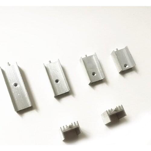 TO220 Transistor Special Aluminum Small Heat Sink 15*10*16/20/25/30/40/50mm