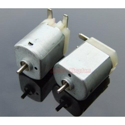 2PCS DC 3V~12V 6V 10000RPM High Speed Carbon Brush Mini 130 Motor DIY Toy Car Boat
